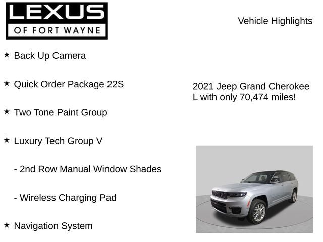 2021 Jeep Grand Cherokee L Summit