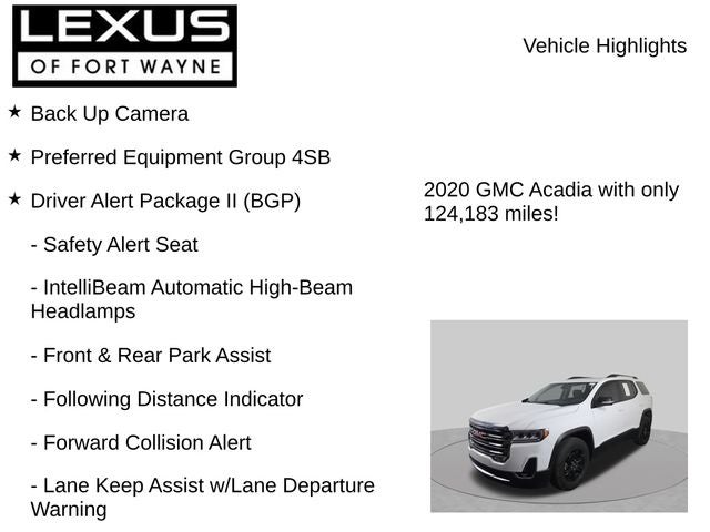 2020 GMC Acadia AT4