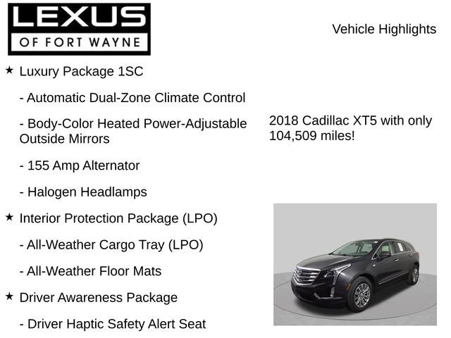 2018 Cadillac XT5 Luxury