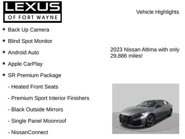 2023 Nissan Altima 2.5 SR