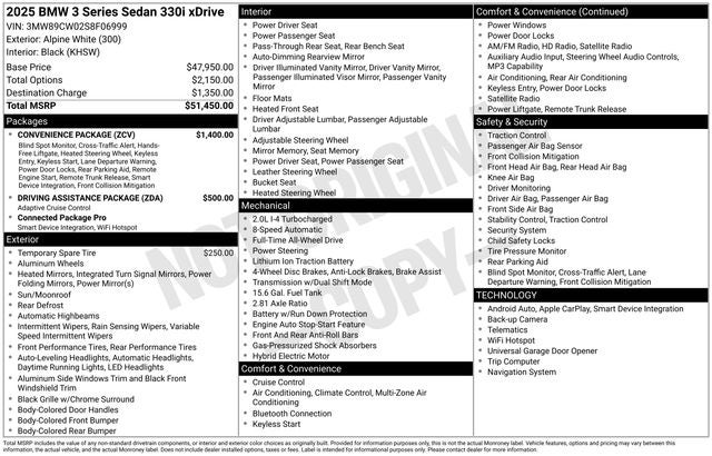 2025 BMW 3 Series 330i xDrive