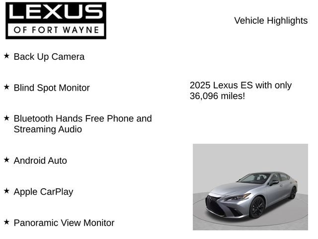 2025 Lexus ES 350 F Sport