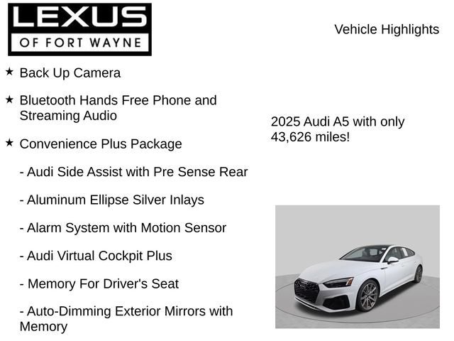 2025 Audi A5 Sportback quattro