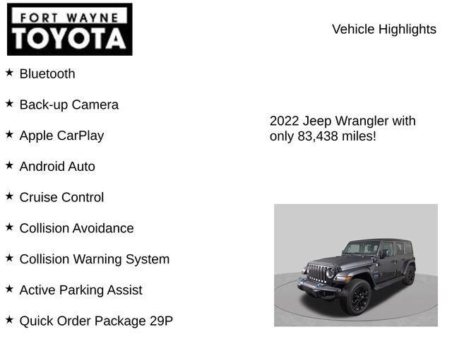 2022 Jeep Wrangler Unlimited Sahara 4xe