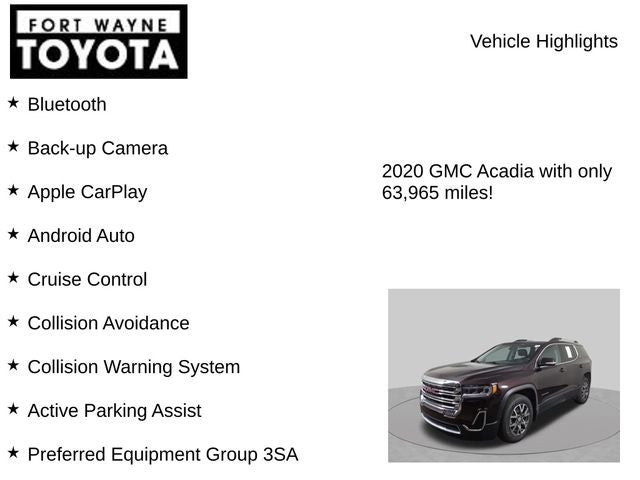 2020 GMC Acadia SLE
