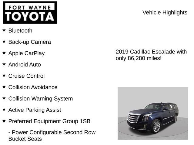 2019 Cadillac Escalade Luxury