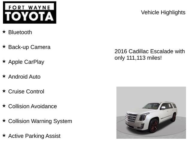 2016 Cadillac Escalade Platinum Edition