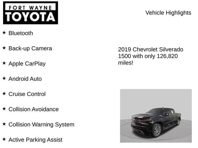 2019 Chevrolet Silverado 1500 High Country