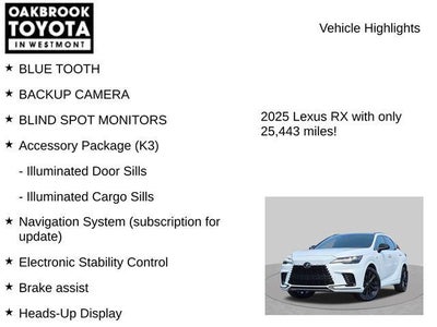 2025 Lexus RX HYBRID 500h F SPORT Performance