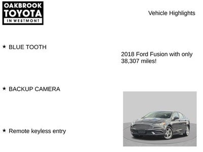 2018 Ford Fusion S