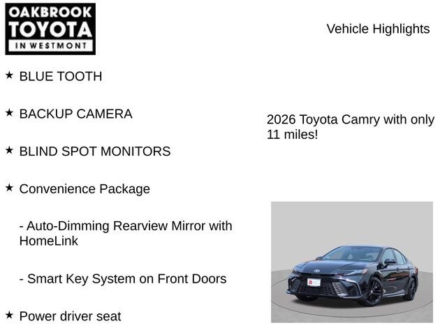 2026 Toyota Camry SE