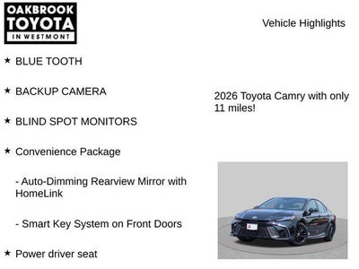 2026 Toyota Camry SE