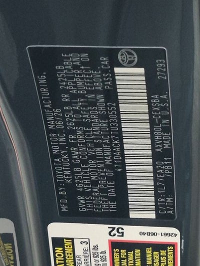 2026 Toyota Camry SE