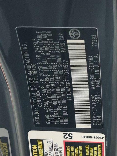 2026 Toyota Camry SE