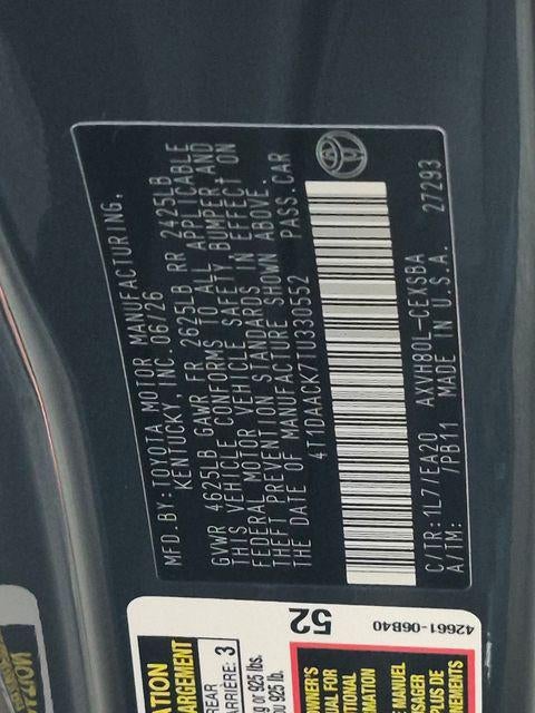 2026 Toyota Camry SE