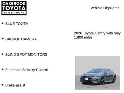 2026 Toyota Camry SE