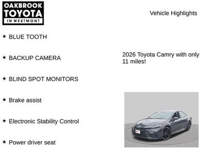 2026 Toyota Camry SE