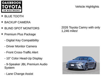 2026 Toyota Camry XSE
