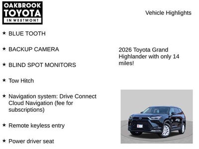 2026 Toyota Grand Highlander XLE