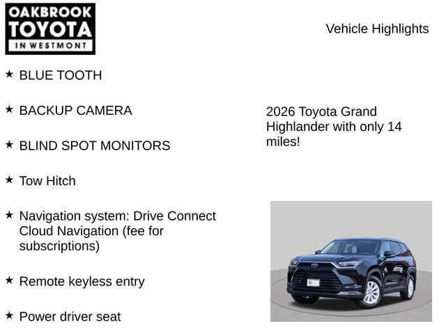 2026 Toyota Grand Highlander XLE