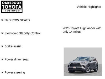 2026 Toyota Highlander XLE