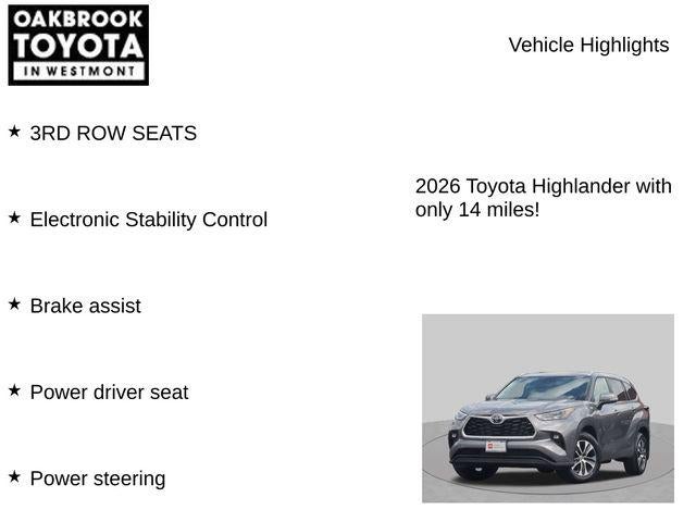 2026 Toyota Highlander XLE