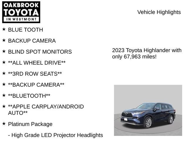 2023 Toyota Highlander Platinum