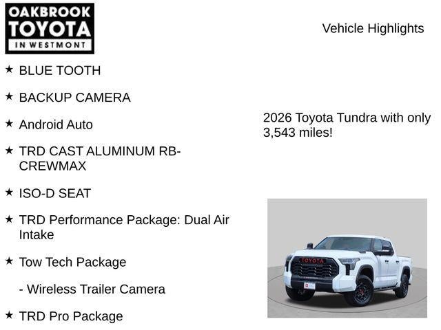 2026 Toyota Tundra i-FORCE MAX TRD Pro