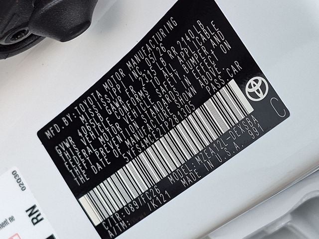 2026 Toyota Corolla SE