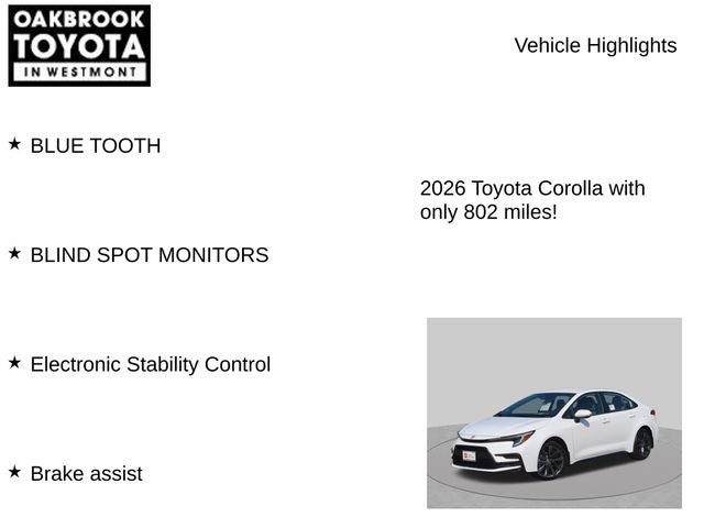 2026 Toyota Corolla SE