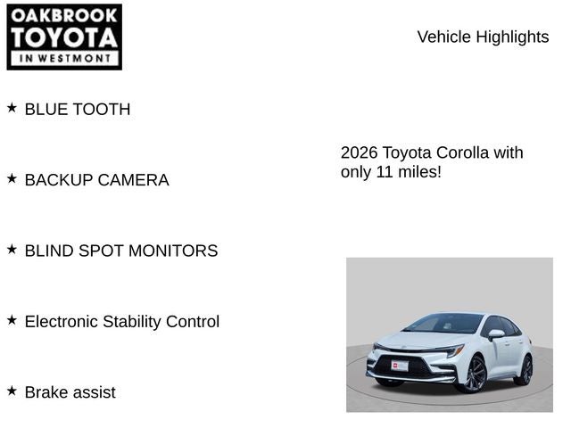 2026 Toyota Corolla SE