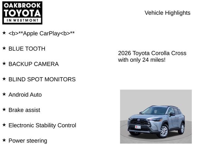 2026 Toyota Corolla Cross LE