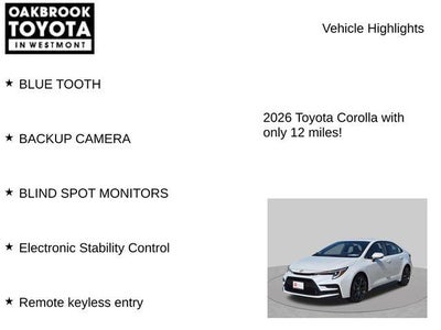 2026 Toyota Corolla Hybrid SE
