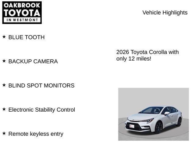 2026 Toyota Corolla Hybrid SE