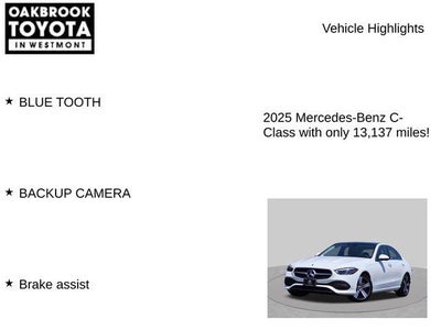 2025 Mercedes-Benz C-Class C 300