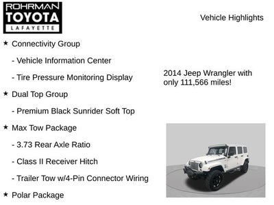 2014 Jeep Wrangler Unlimited Sahara Polar Edition