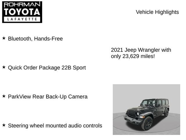 2021 Jeep Wrangler Unlimited Sport