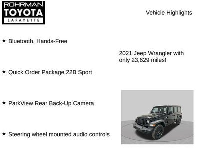 2021 Jeep Wrangler Unlimited Sport