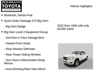 2022 RAM 1500 Big Horn/Lone Star