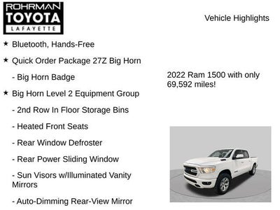 2022 RAM 1500 Big Horn/Lone Star