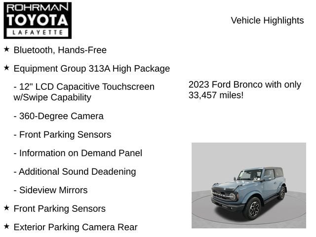 2023 Ford Bronco Outer Banks