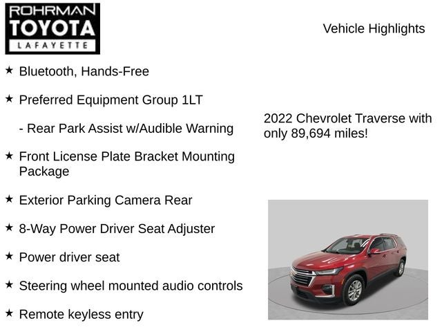 2022 Chevrolet Traverse LT 1LT