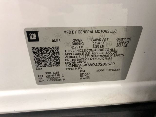 2018 Chevrolet Traverse LT Cloth w/1LT