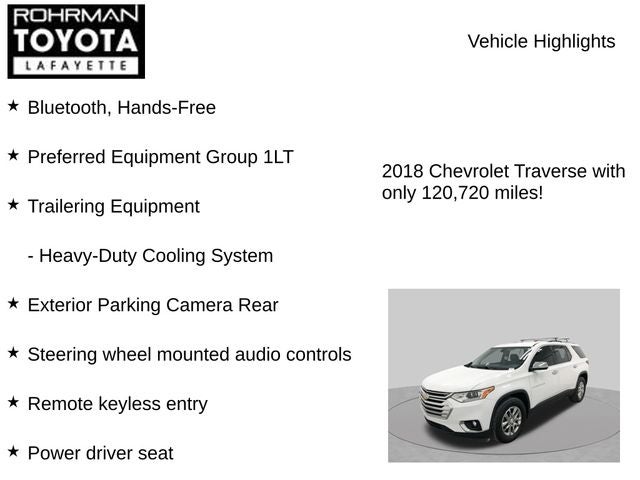 2018 Chevrolet Traverse LT Cloth w/1LT