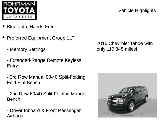 2016 Chevrolet Tahoe LT