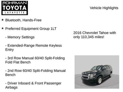 2016 Chevrolet Tahoe LT