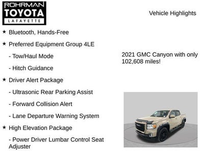 2021 GMC Canyon Elevation