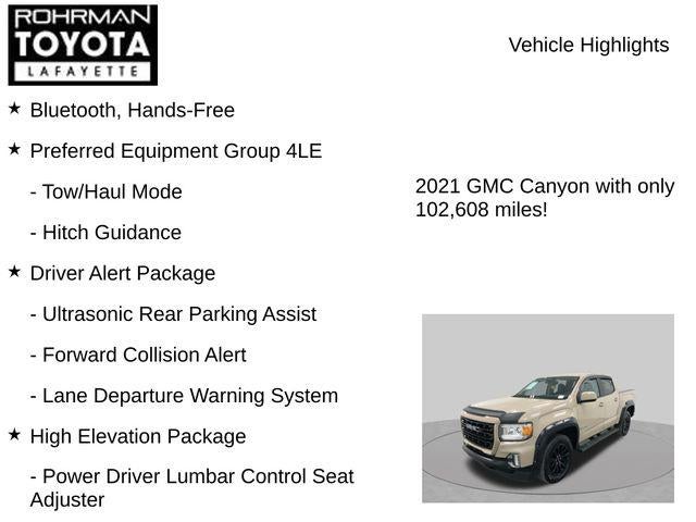 2021 GMC Canyon Elevation