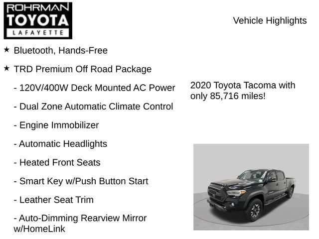 2020 Toyota Tacoma TRD Off-Road V6