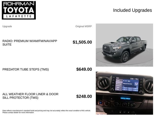 2021 Toyota TACOMA TRD SPORT TRD Sport V6